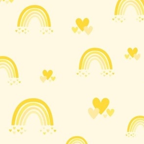 Rainbow Hearts // Yellow