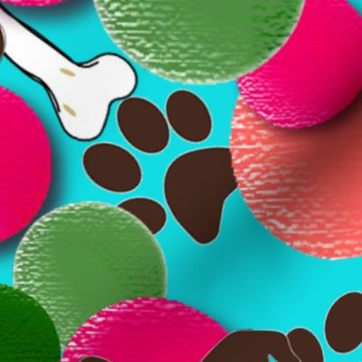 Dogs in ball pit -paws-pet-fun