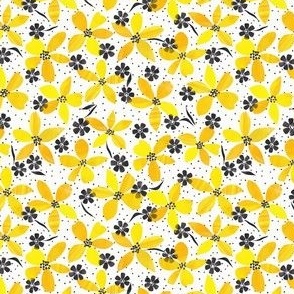 Yellow Paper Floral - Small