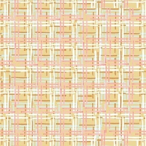 Ditsy Gingham (yellow) MED 