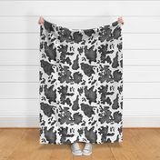 cow pattern 4 black large