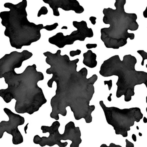 cow pattern 6 large black