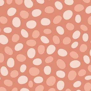 Dancing Eggs in Pastel red - Medium