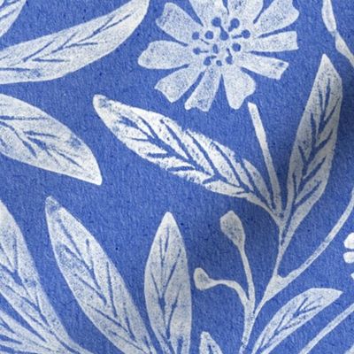 daisy stamp_cobalt linen_large_24 inches