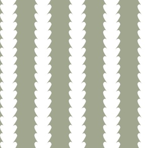 Mini | Contemporary Geometric Vertical Stripes: Modern Elegant White Botanical Floral Stripe Pattern on Mint Green Background for Garden Upholstery, Home Office Wallpaper, and Timeless Bathroom Home Décor with Neutral Color Palette