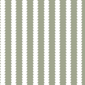 Micro | Contemporary Geometric Vertical Stripes: Modern Elegant White Botanical Floral Stripe Pattern on Mint Green Background for Garden Upholstery, Home Office Wallpaper, and Timeless Bathroom Home Décor with Neutral Color Palette