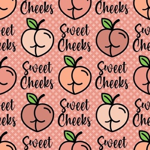 Large Scale Sweet Cheeks Sarcastic Cheeky Peaches