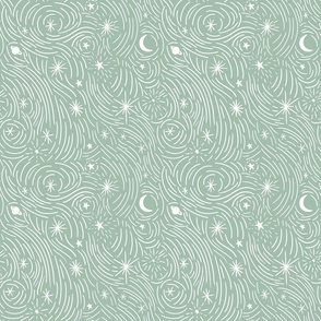 Nights Sky Sage Green - Small