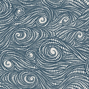 flow - ocean / sea waves - navy blue