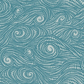 flow - ocean / sea waves - turquoise blue