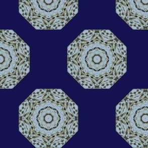 mosaic octagon blue