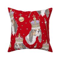 King Charles Spaniel - large - red