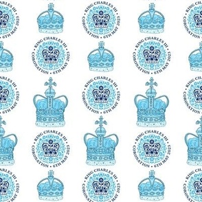 Coronation Emblem - light blue