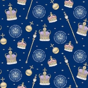 Coronation - small scale - blue