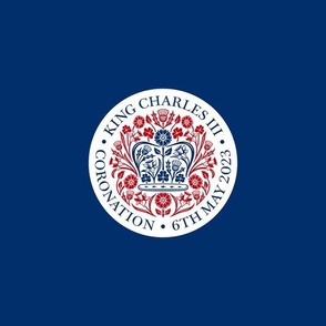 Coronation Emblem - blue large