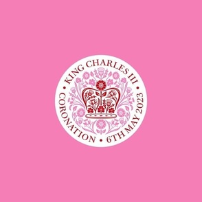Coronation Emblem - pink large