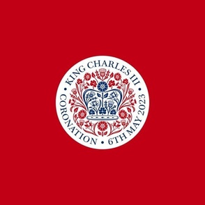 Coronation Emblem - red large