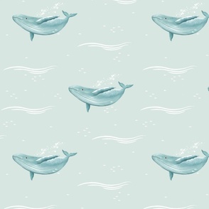 Whales & Waves (Larger Scale)