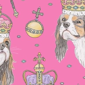 King Charles Spaniel - pink