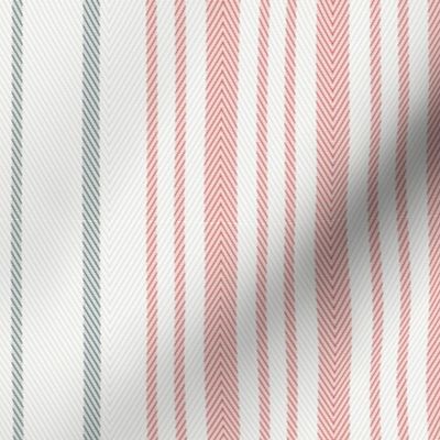 Atlas Cloth Stripes Coral ec5e57 and Jack Pine CC-660 5b726a