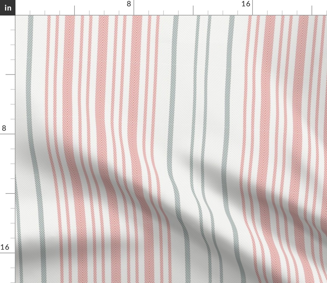 Atlas Cloth Stripes Coral ec5e57 and Jack Pine CC-660 5b726a