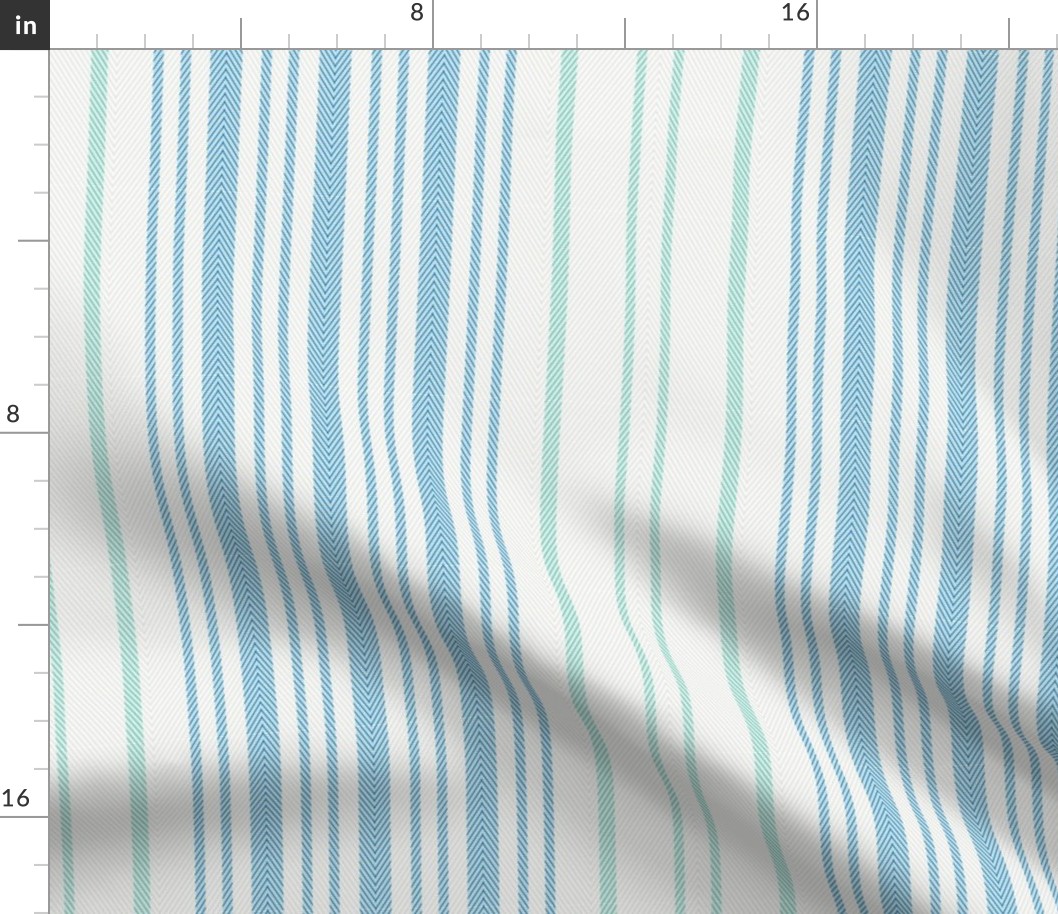 Atlas Cloth Stripes Bluebell 0f7ec9 and Island Paradise 606 5cc2aa
