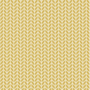 Chevron Herringbone Gold with cream lines - medium