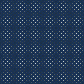 Polka dots - dark blue with gold polka dots - small