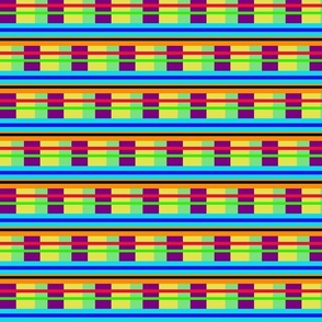Colorful happy and fun stripe art design fabric pattern
