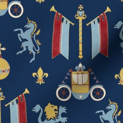 Royal Symbols dark blue - medium