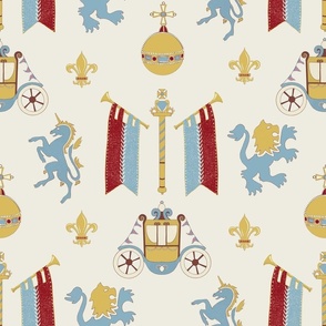 Royal Symbols - cream - large