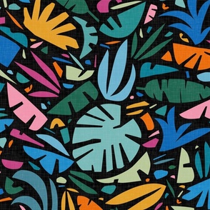 Colorful Tiki Jungle - Vibrant Shades / Large