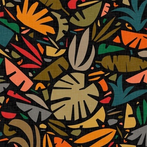 Colorful Tiki Jungle - Hot Summer Day / Large