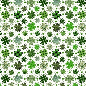 four leaf clover patchwork 8x8