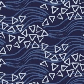 Waves - Deep Blue - 6in