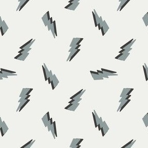 MINI bolt fabric - neutral kids trendy fabric -  cute tossed design