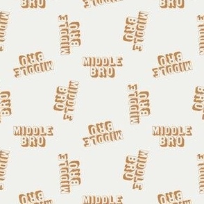 MINI middle bro fabric - neutral, kids, muted, brother, siblings fabric