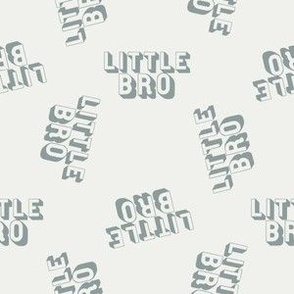 SMALL little bro fabric - siblings dusty blue fabric