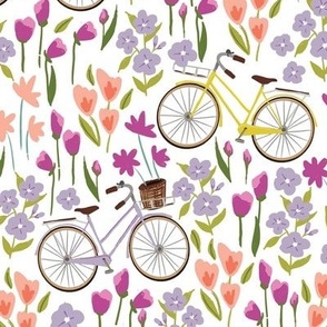 Bicyles and Wild Flowers