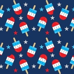 Summer Patriotic Popsicles (Medium)