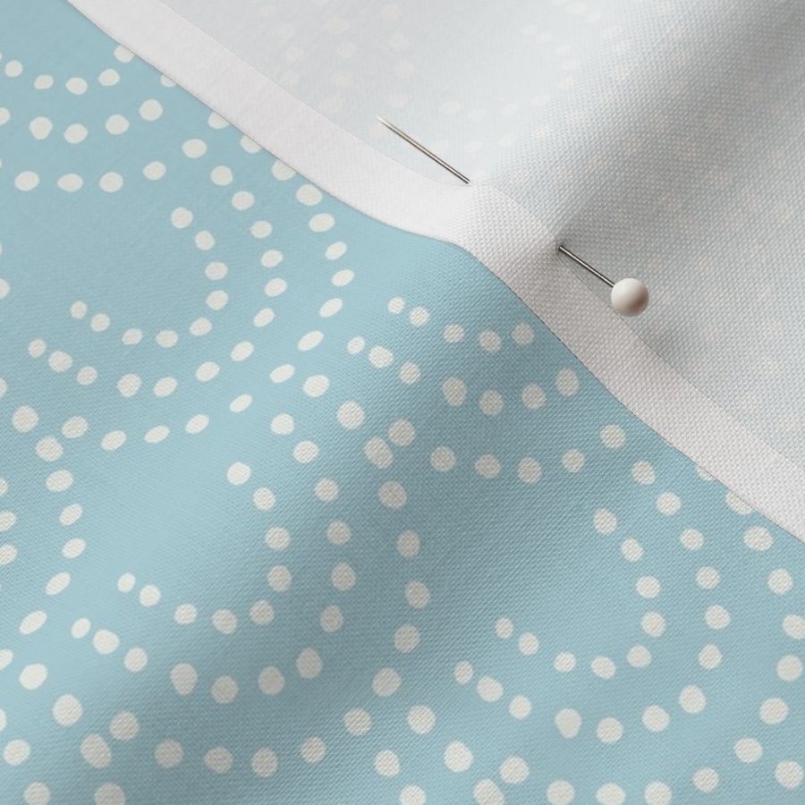 Dotted Scallop - Baby Blue