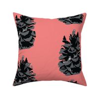 Pinecone Small (3inx4.5in) on Pink