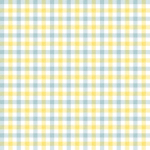 1/2 inch Gingham//Lemon