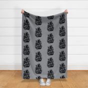 Pinecone Medium (4inx6in) on Gray