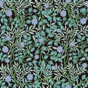 Arts & Crafts Intricate Nature - William Morris Inspired - Green