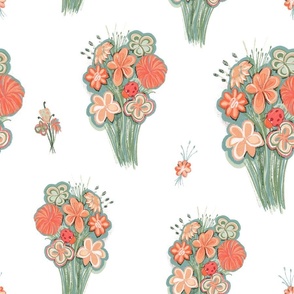 Pretty florals trend cute ditsy pattern