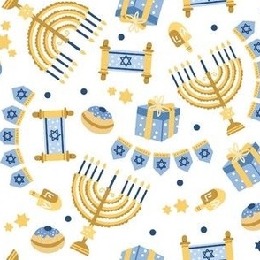 Hannukah on White