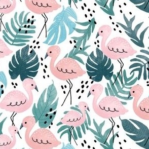 Tropical Flamingos