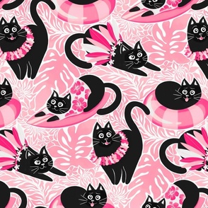 Purrfect Purradise - hot pink 