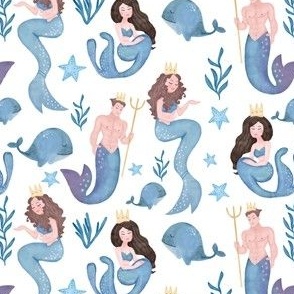 Watercolor Mermaids